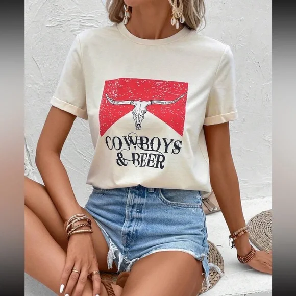 Letter Graphic Tee - Picture 6 of 6